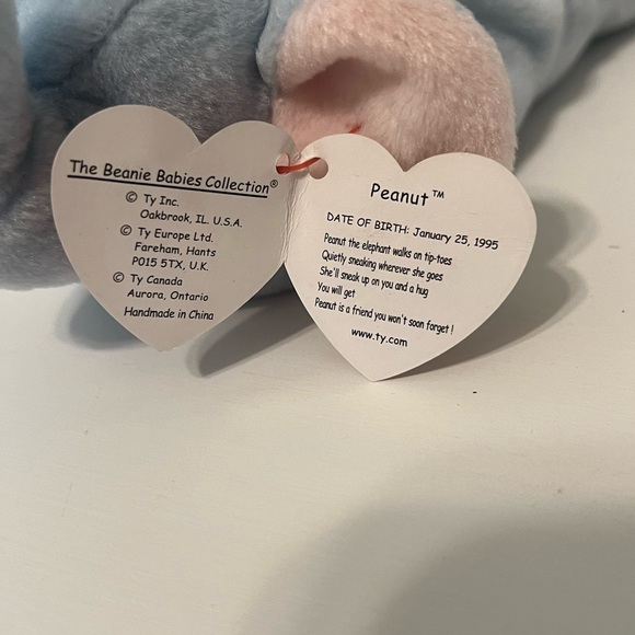 TY Beanie Baby “Peanut” the Elephant Collection. - Picture 9 of 17